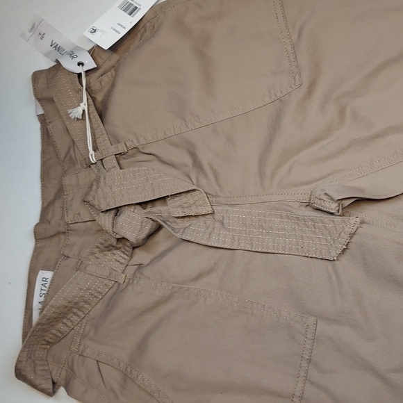 VANILLA STAR Juniors' Tie-Front Cuffed Utility Pants W26/3 - Picture 3 of 10